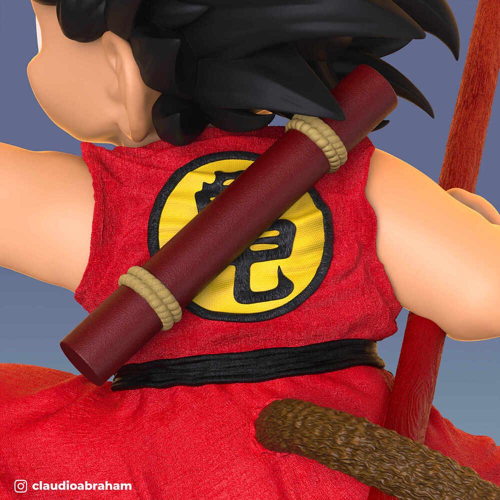 KidGokuWithFlyingNimbus_RedSuit_ByClaudioAbraham_13b