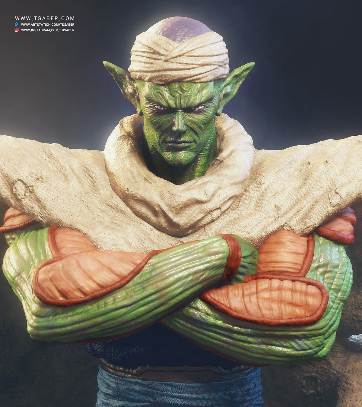 Piccolo%20Statue%20-%20Dragon%20ball%20Fanart%20-%20Tsaber%2001