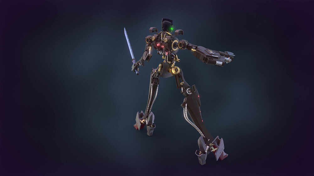Rodolfo  Silva_Gundam Barbatos_AdvancedDigitalSculpting_ Back Skeleton