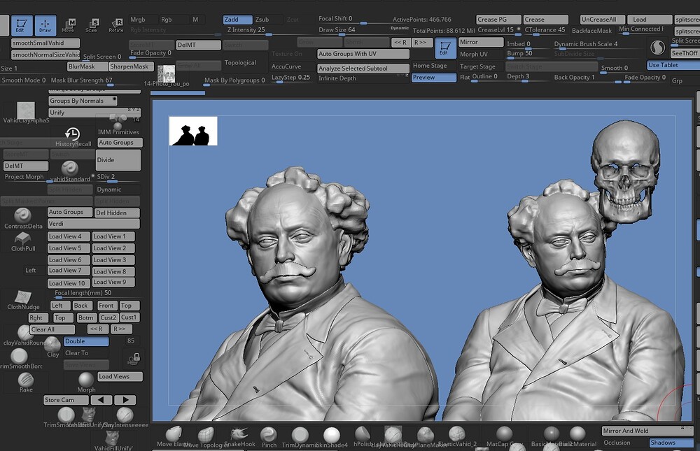 Alexander dumas by vahid ahmadi maya zbrush9a