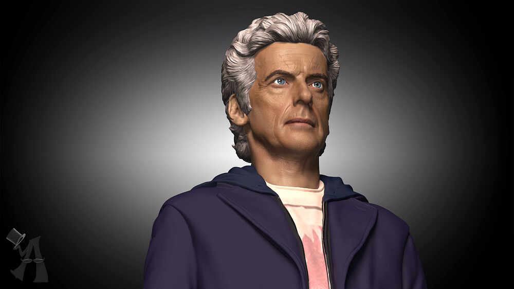 12th Doctor Peter Capaldi Thinking