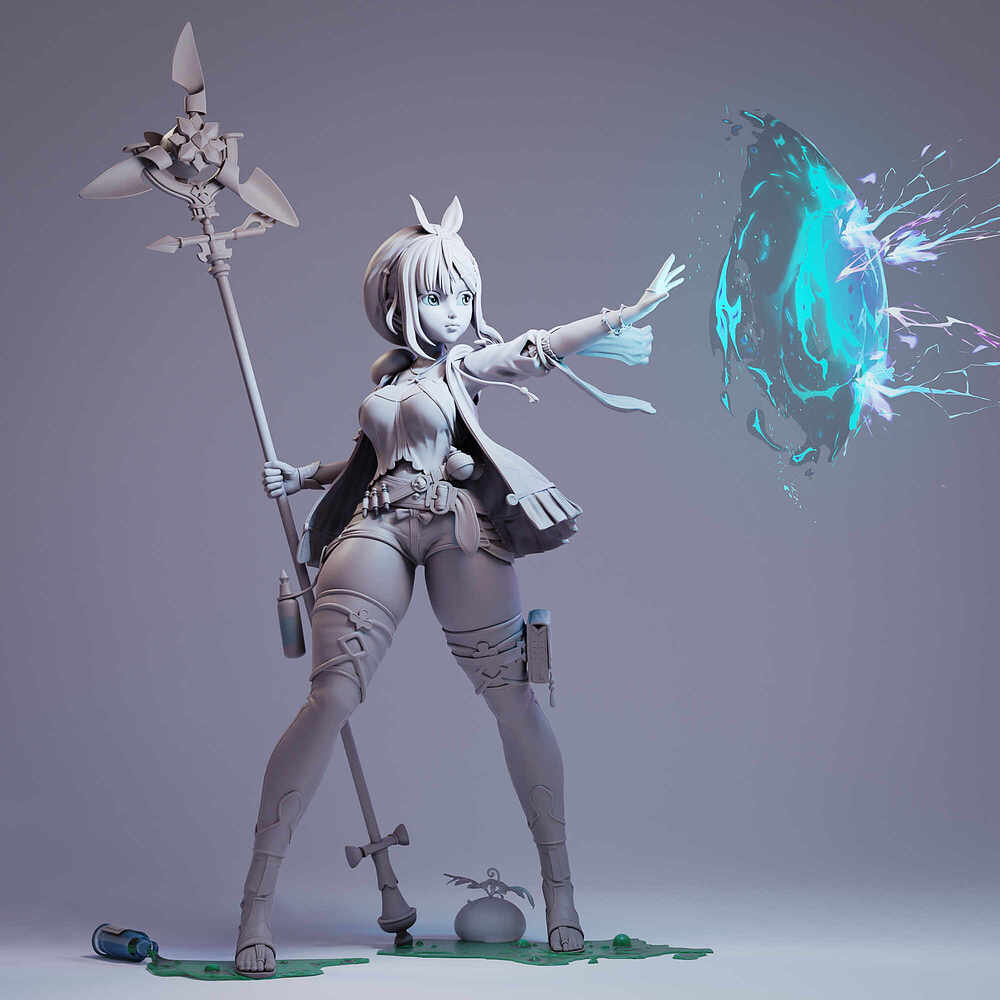 莱莎_白模01