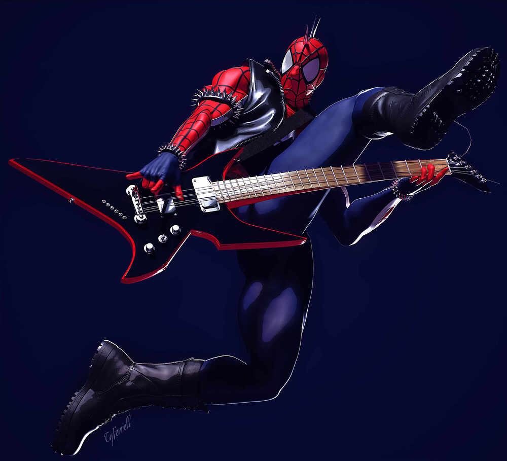 SpiderPunk3Dposed