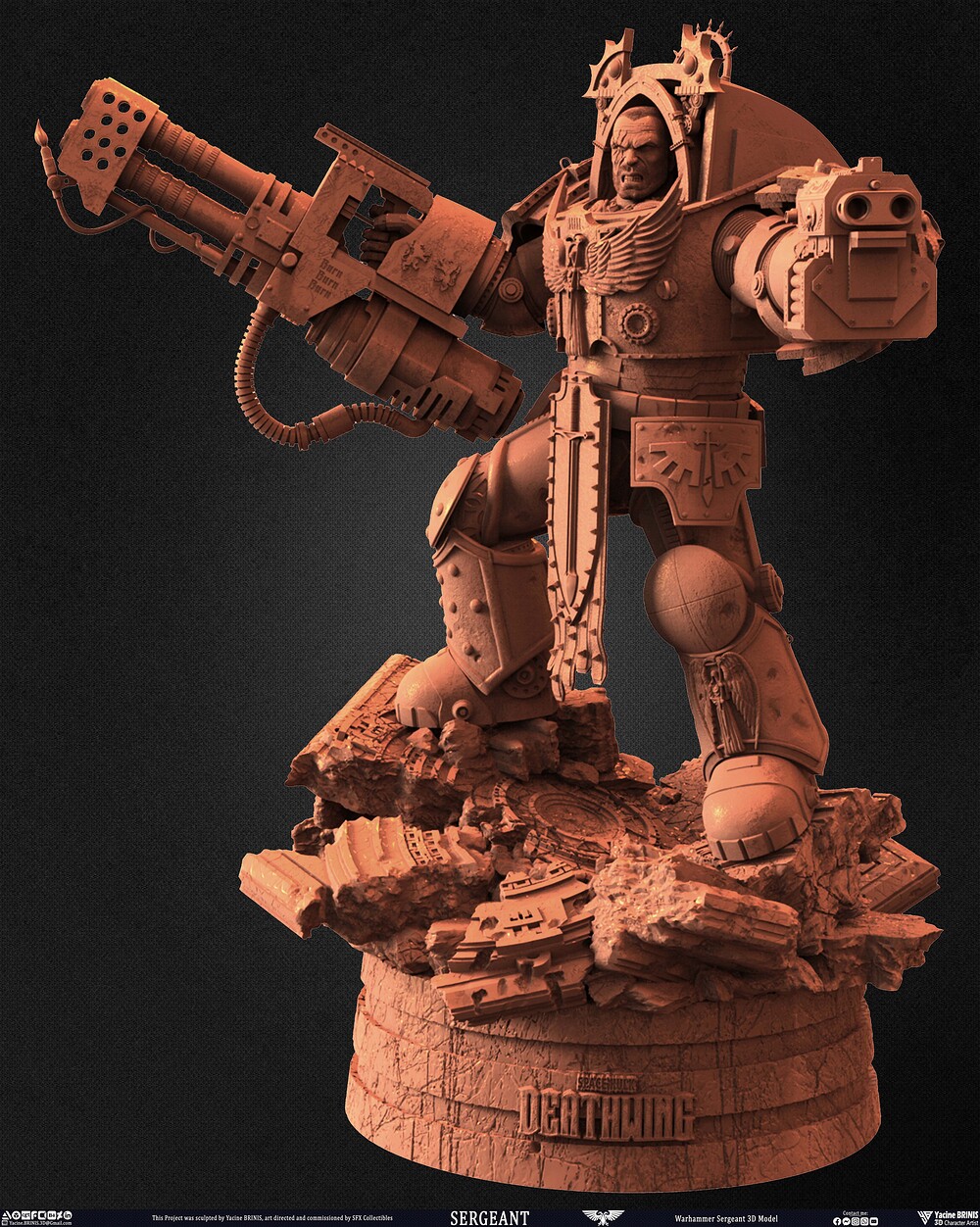 Warhammer Sergeant sculpted by Yacine BRINIS 016