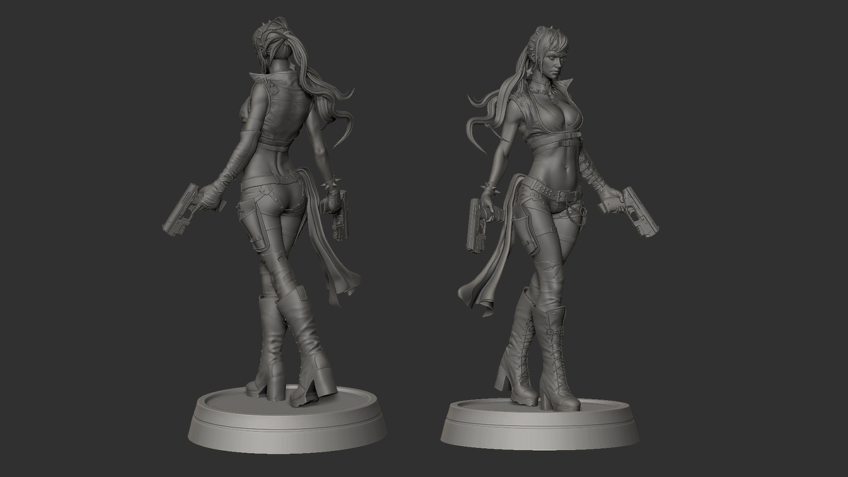 Punkgirl_StefanV_Zbrush01