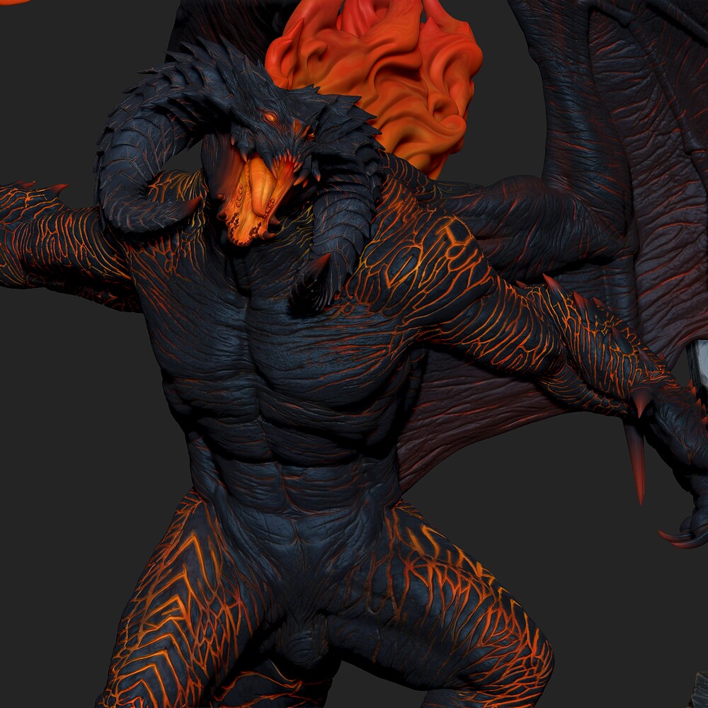 BalrogVsSmaug_Zbrush.0002