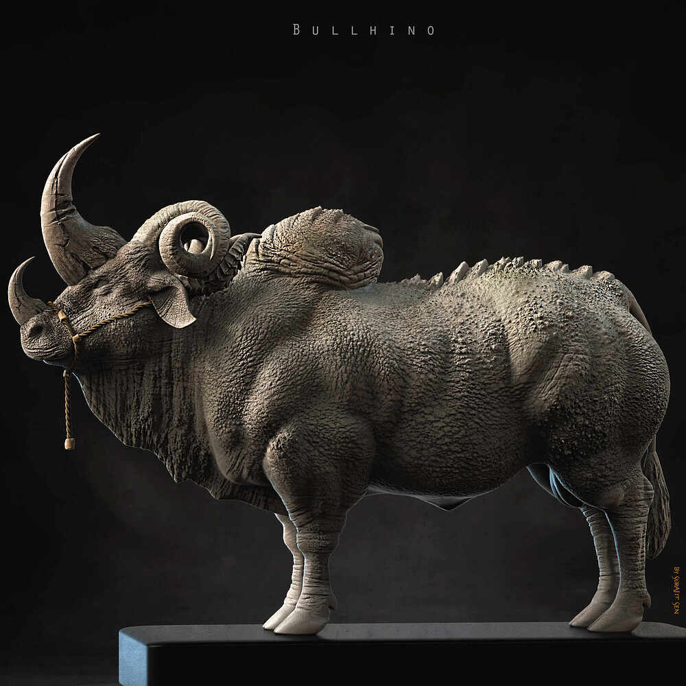 Bullhino_Digital_SCulpture_SurajitSen_April2023