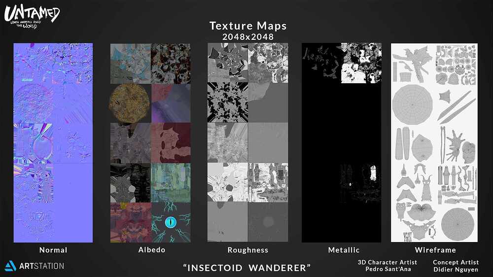 Insectoid wanderer texturemaps