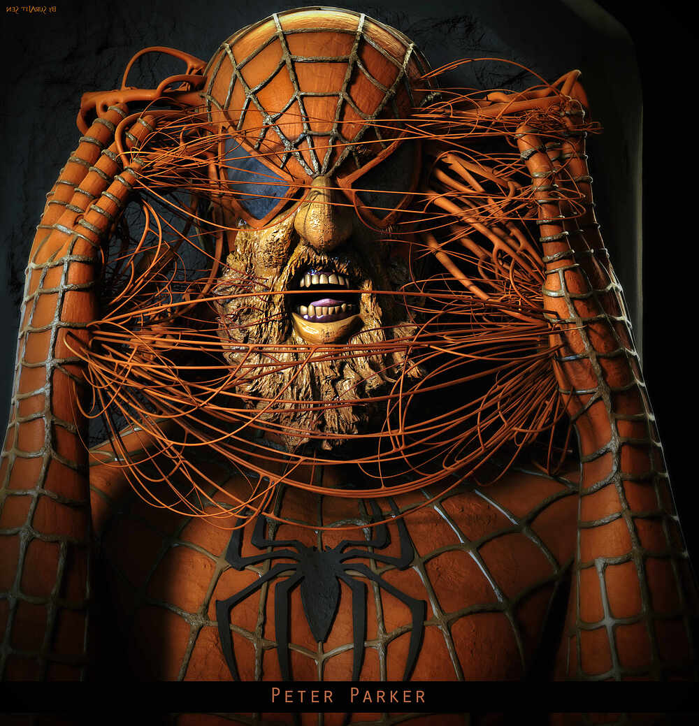 Peter Parker_Digital_Sculpture_SurajitSen_Oct2023A
