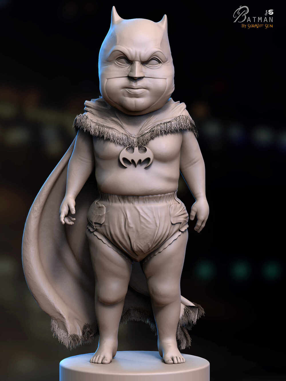 Batman(Half)_Digital_Sculpture_SurajitSen_June2022_CL