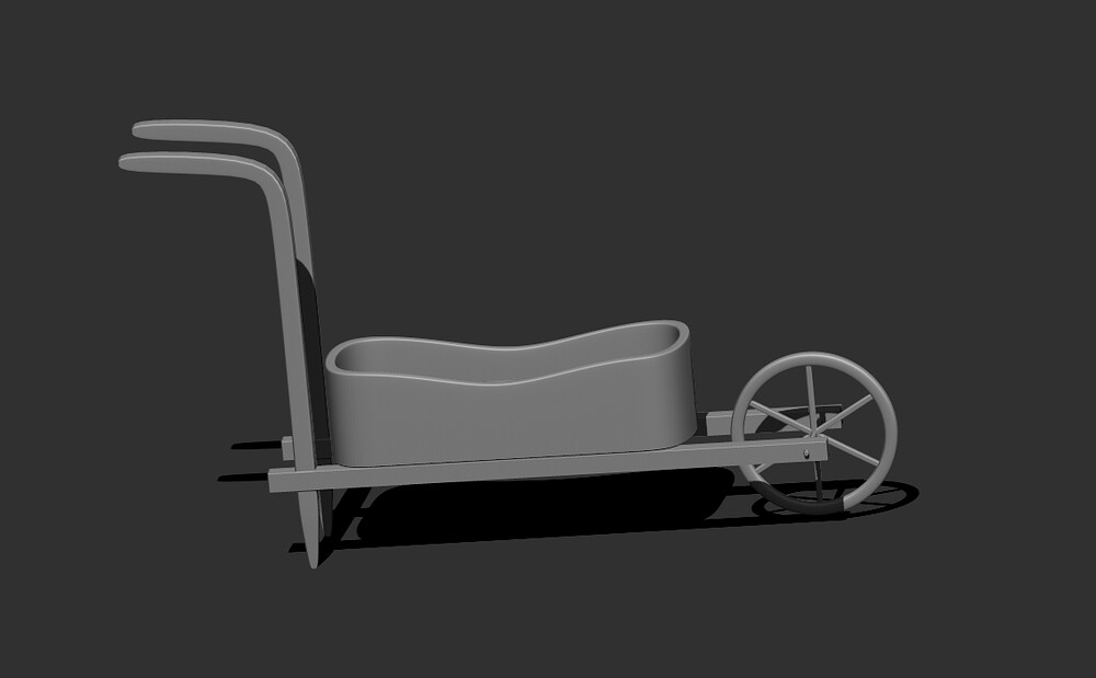 Zbrush wheel barrel 3