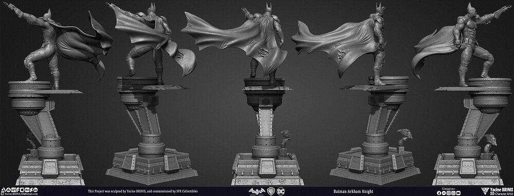 Batman Arkham Knight Worner Bros Vol 05 Sculpted by Yacine BRINIS 004