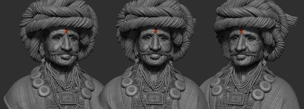 Youssef Lakssir_Rajashtan old man_Zbrush_01