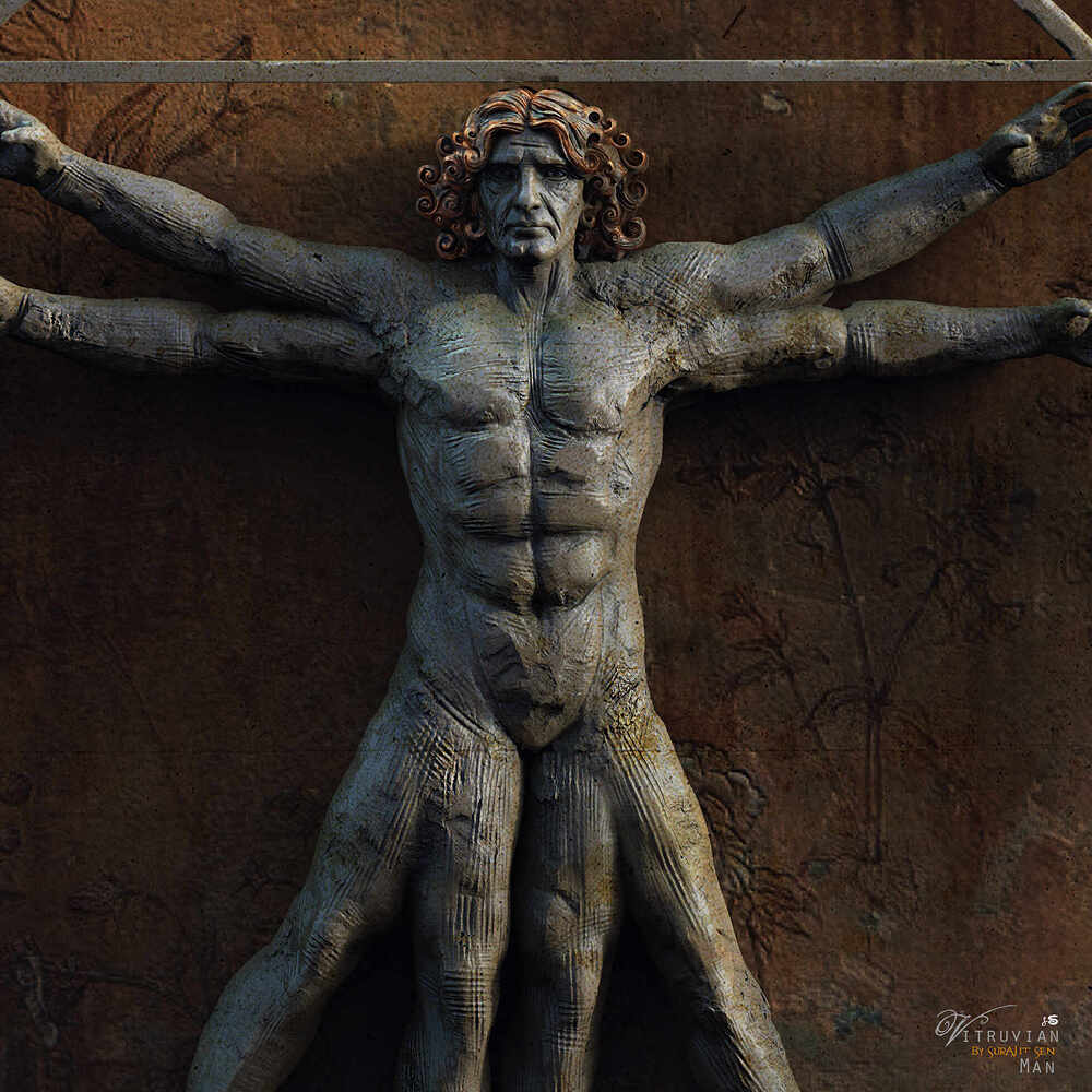 The Vitruvian Man_Digital_Sculpture_SurajitSen_Nov2022C