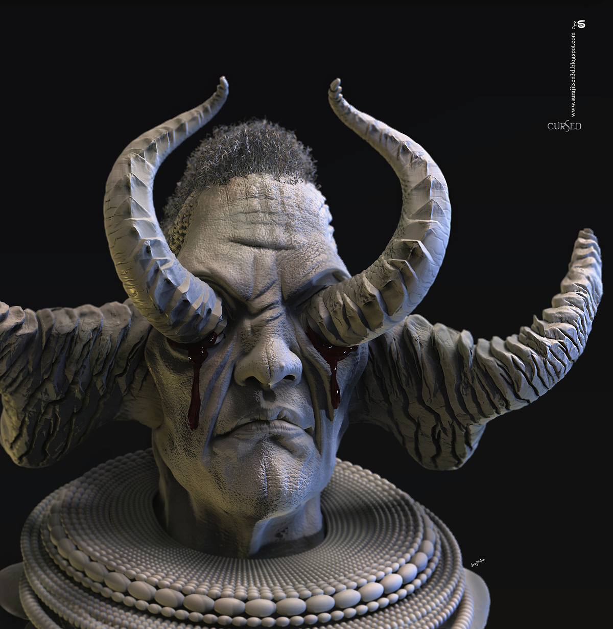 Cursed_Digital_Sculpture_SurajitSen_May2020