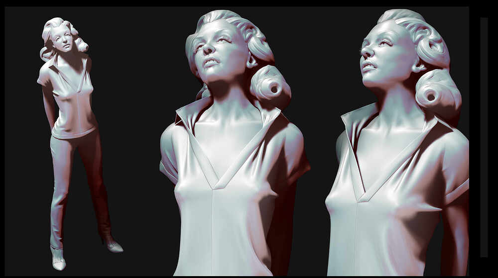 Realistic Beth Sanchez_Smith by Darya Girina sculpting_Life-size_4c!