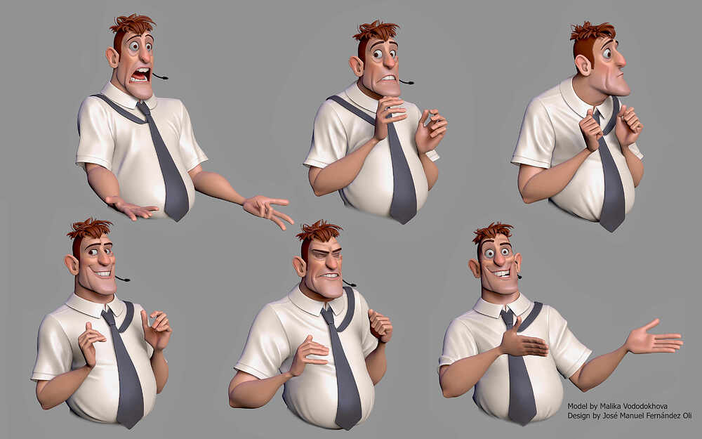 P.A. man facial expessions