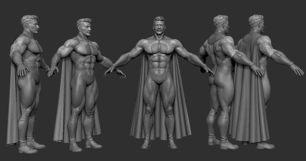 OmniMan Lineup Zbrush