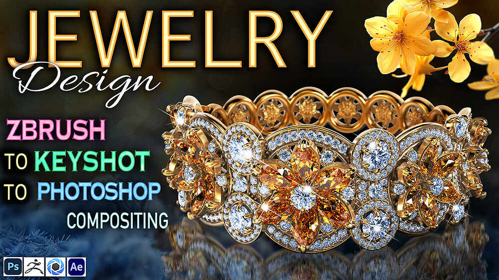 KeyShot_Thumbnail_Yellow Flower Ring_Small