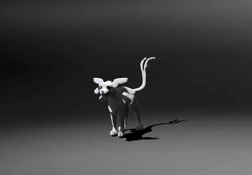 Angelic cat
