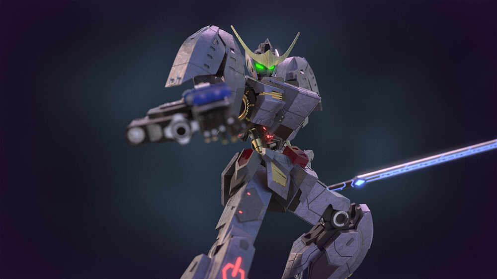 Rodolfo  Silva_Gundam Barbatos_AdvancedDigitalSculpting_Main Shot Close up