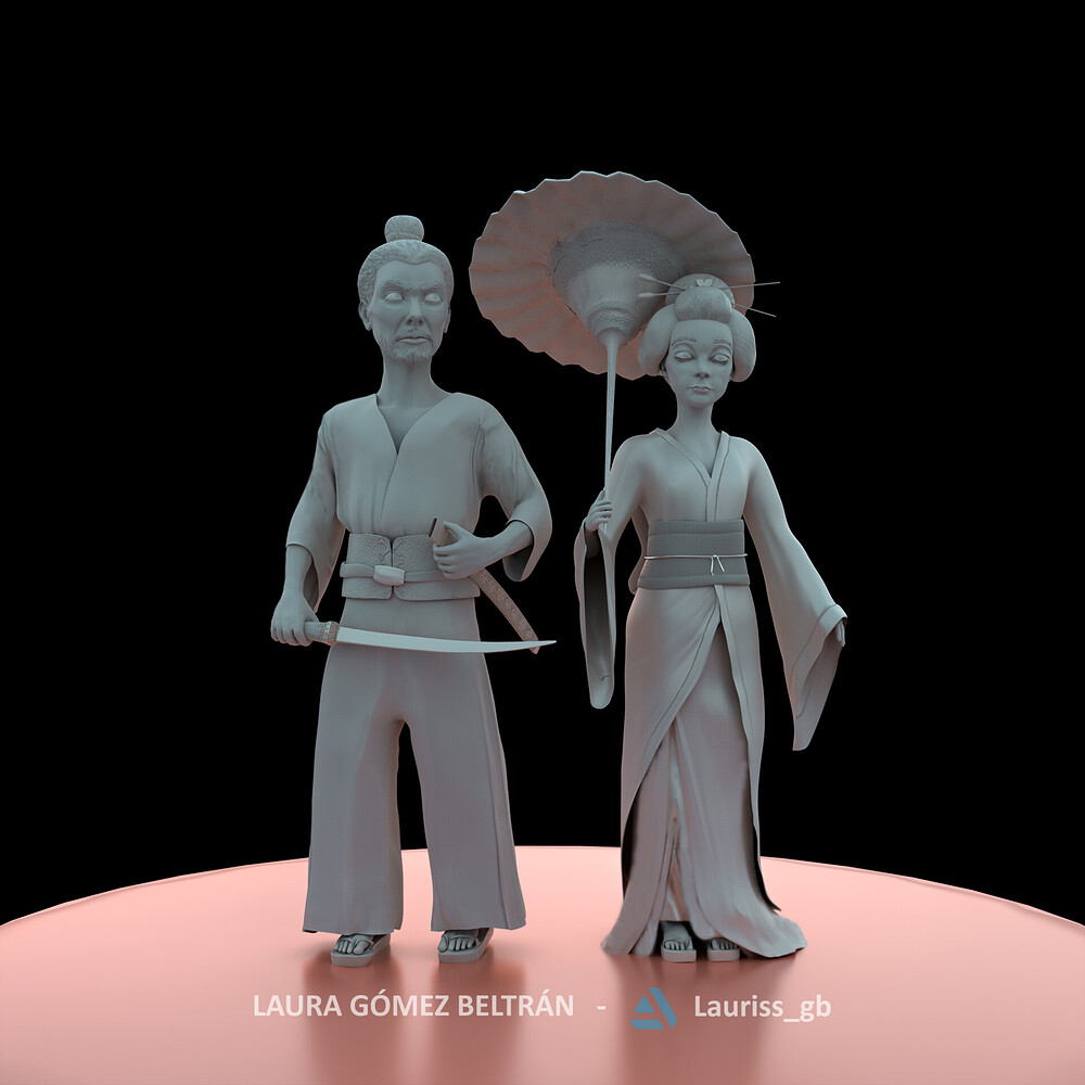 laura-gomez-beltran-geisha-samurai-clay-001