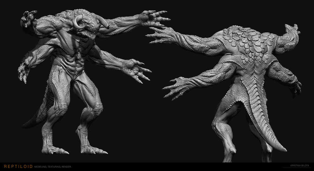 Reptiloid_Zbrush1
