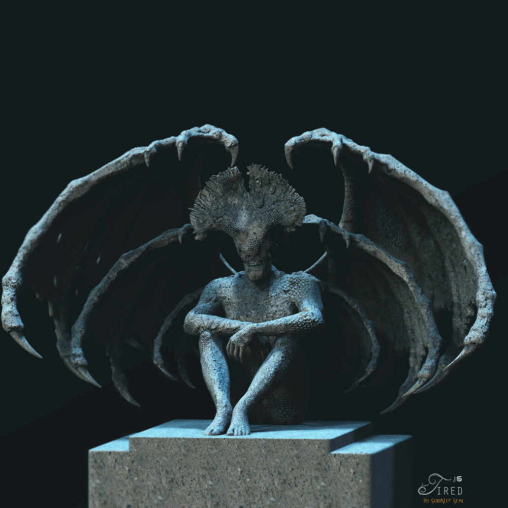 Tired_Digital_Sculpture_SurajitSen_Oct2021_L