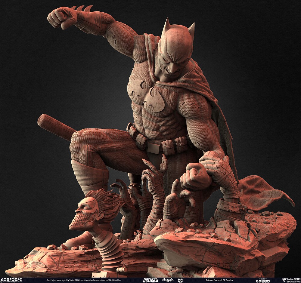 Batman Dceased DC Comics sculpted by Yacine BRINIS 020