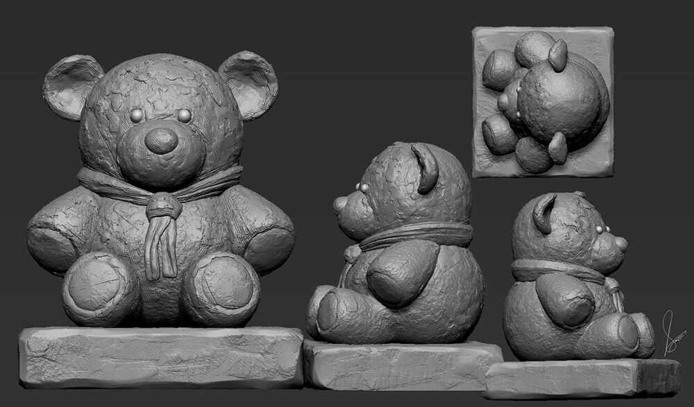 Teddy_Digital_Sculpture_SurajitSen_Nov2025WIP