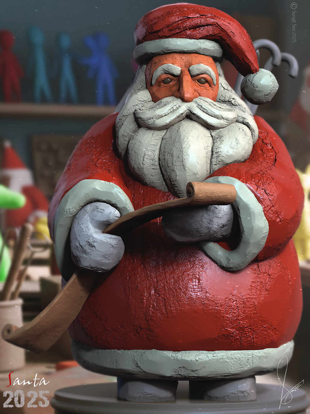Santa_Digital_Sculpture_SurajitSen_Dec2025