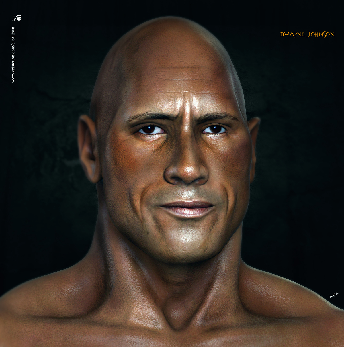 Dwayne%20Johnson_3D%20Porttrait%20_SurajitSen_Nov2019