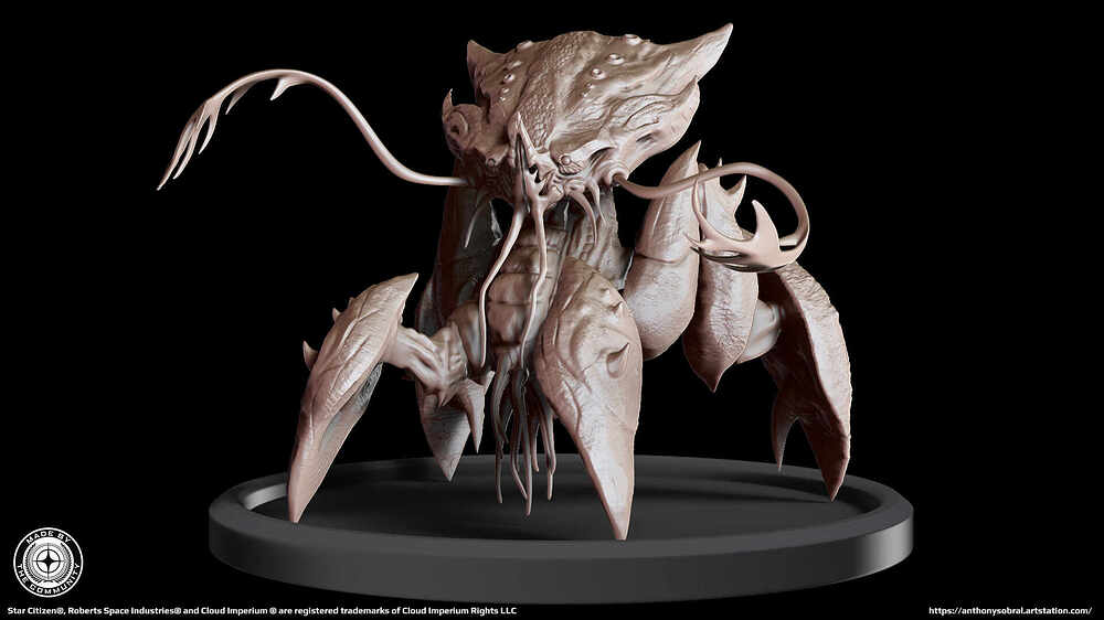 Pyro's Crabe render sculpt
