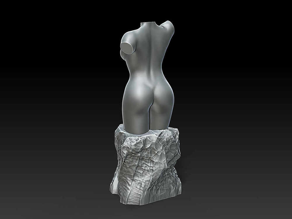 Nude Female Torso - Sculpture 3