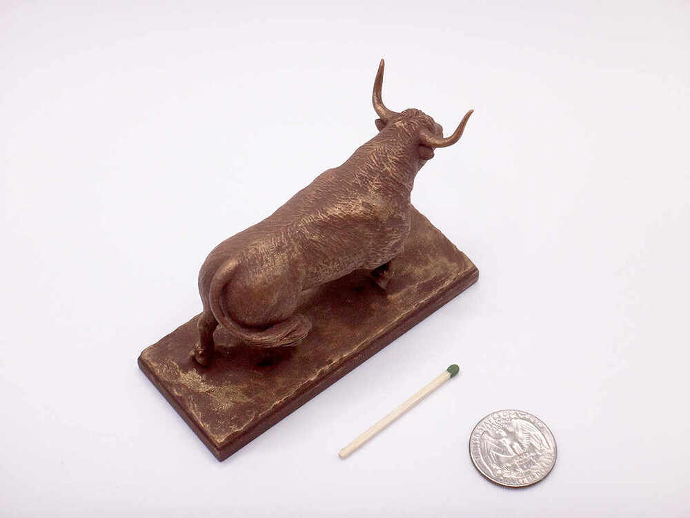 Bull Sculpture - Vintage Bronze 1200 - 2