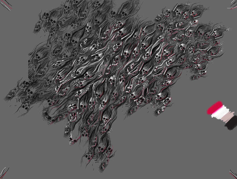 skeleton background
