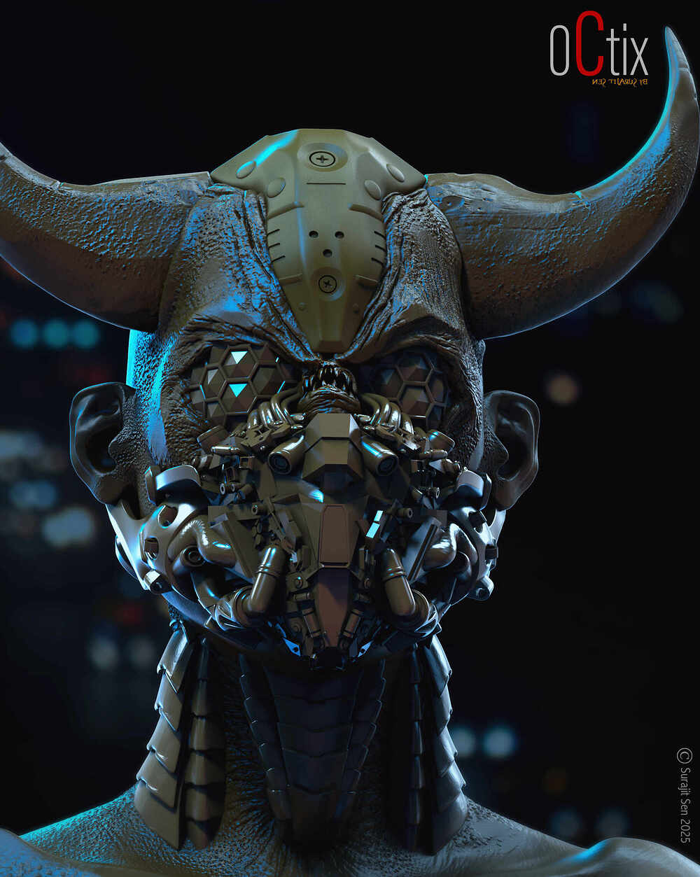 2_Octix_Creature_Digital_Sculpture_SurajitSen_Feb2025A