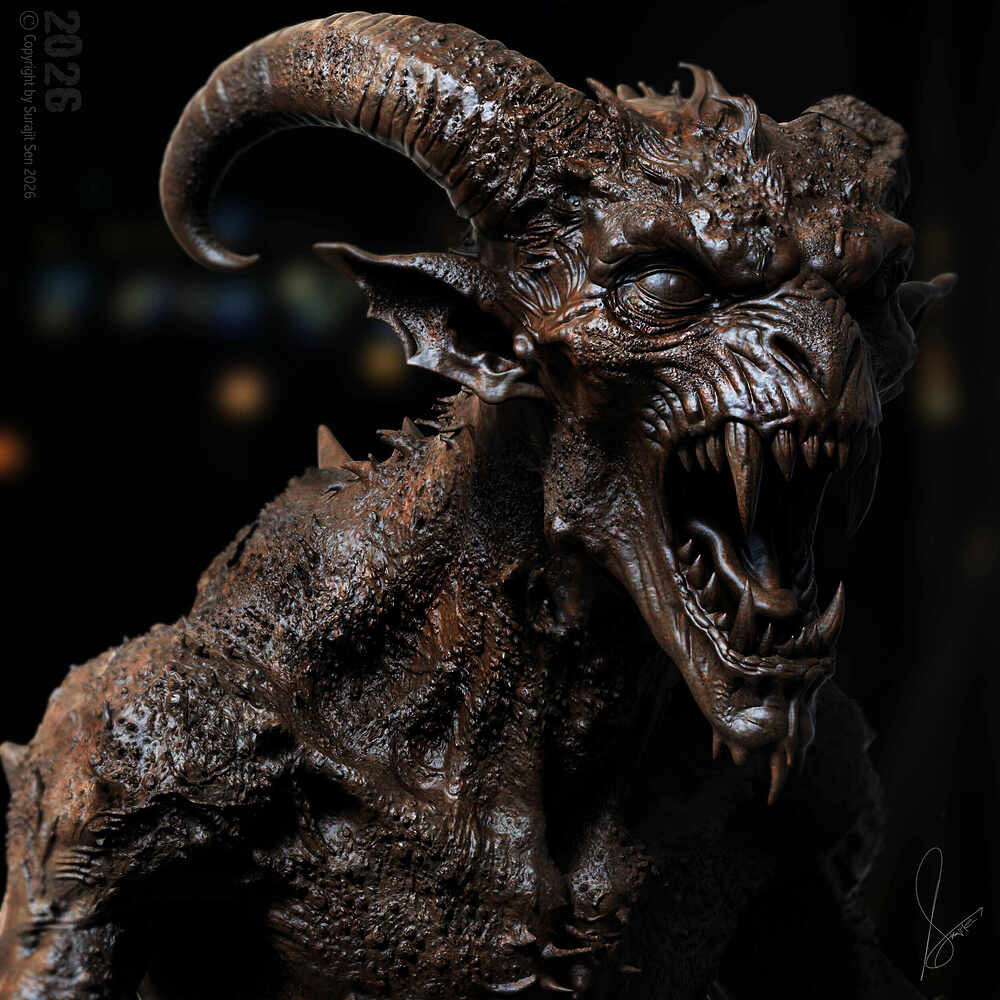 Demon_Digital_Sculpture_SurajitSen_April2026