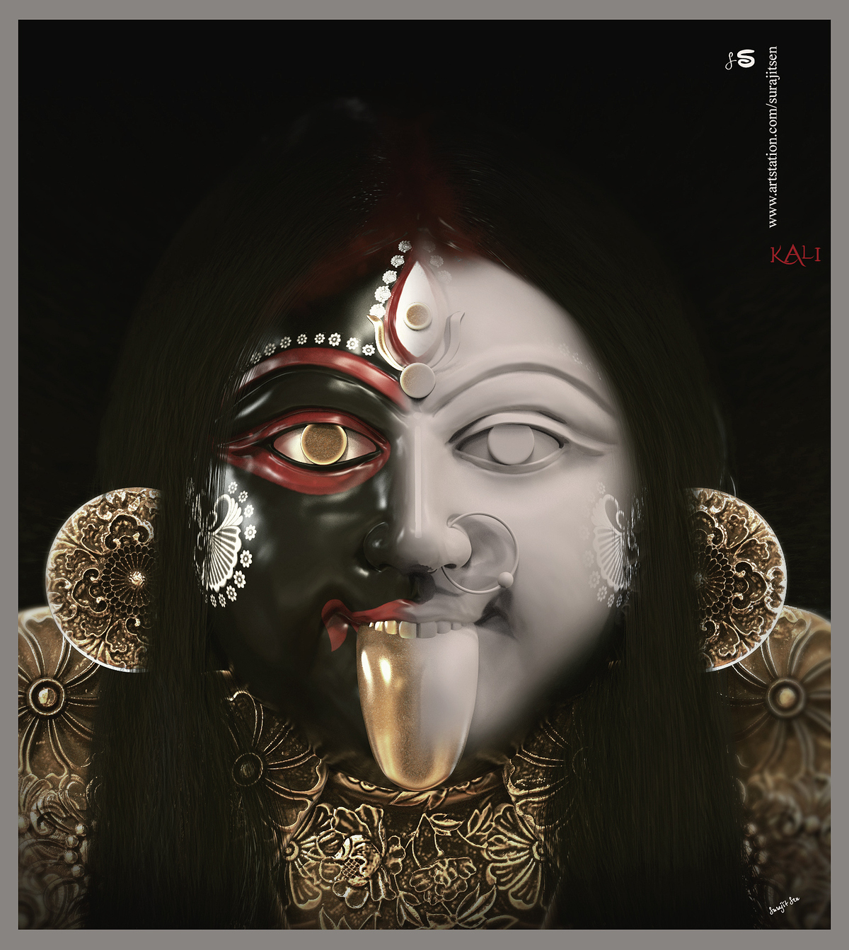 Kali_Digital_Sculpture_SurajitSen_Jul2020ABA