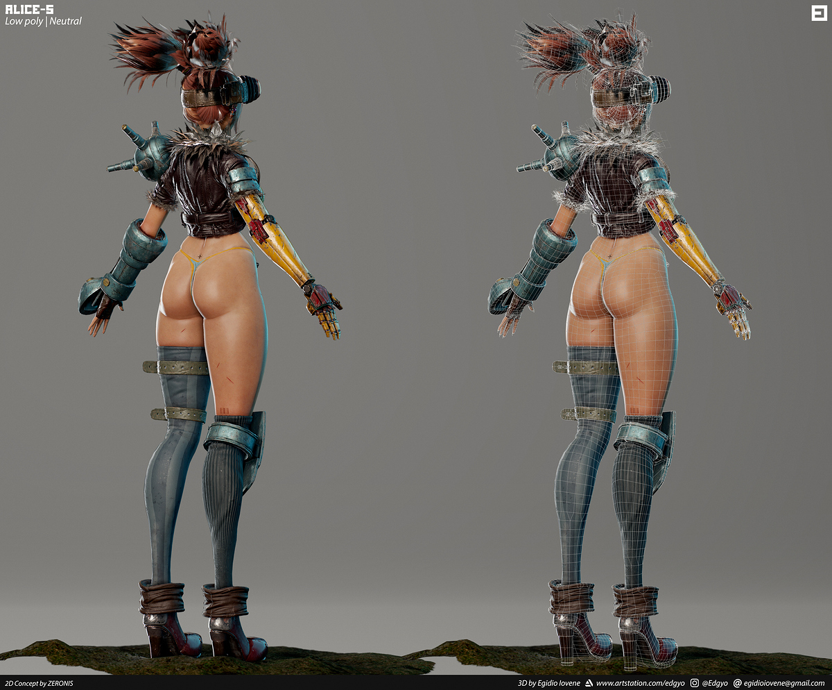full_body_back_Wireframe_Tris_count