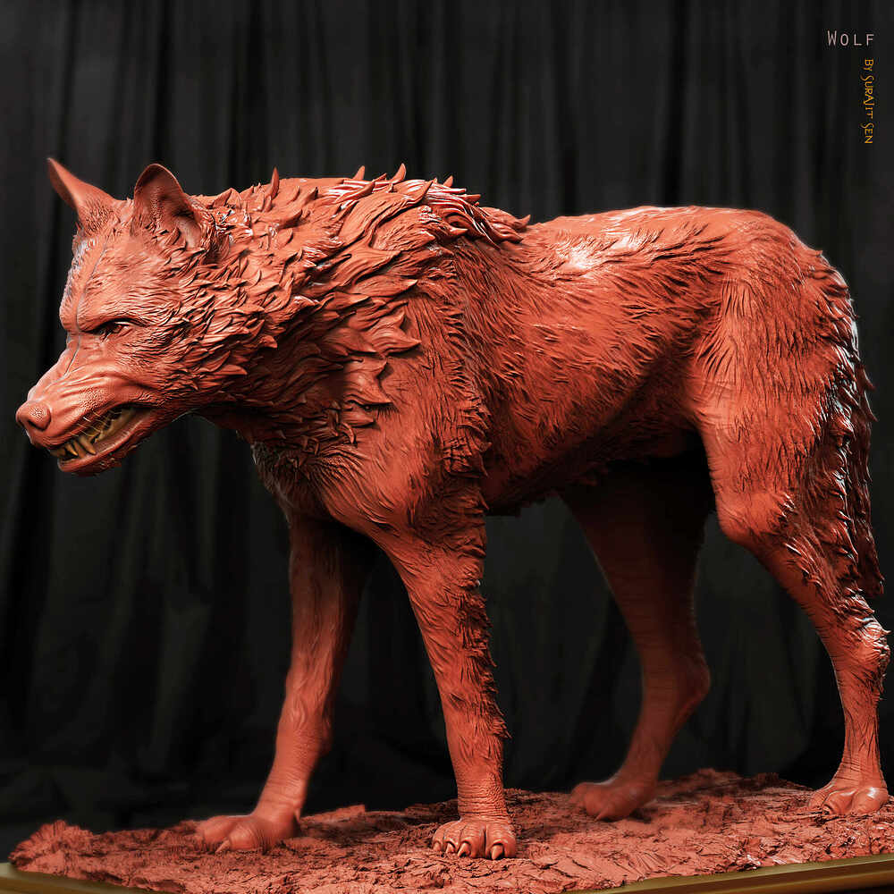 Wolf_Digital_Sculpture_SurajitSen_Jul2023_C