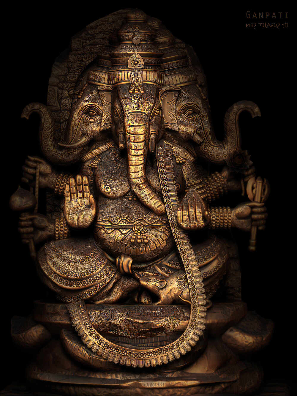Ganpati_Digital_SCulpture_SurajitSen_Sept2023_look3