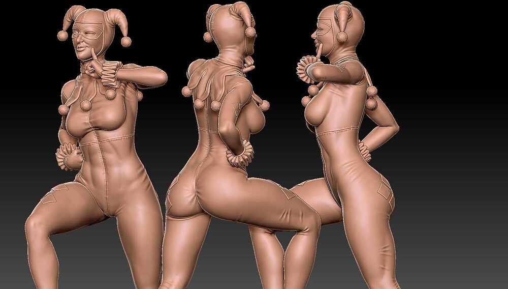 Harley Quinn - 3D Print Ready_05