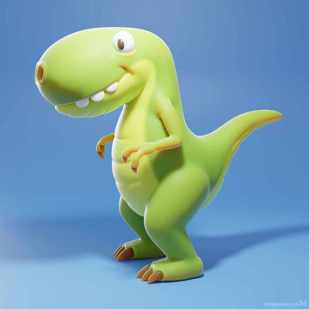 metin-seven_stylized-3d-illustrator-cartoon-character-designer_cute-dragon-dinosaur