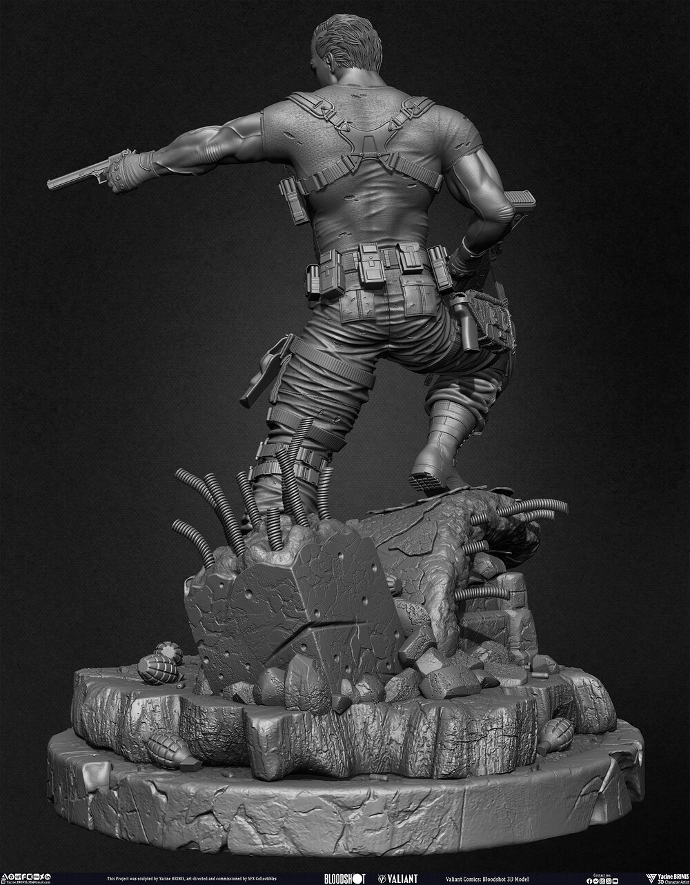 Bloodshot Valiant Comics sculpted by Yacine BRINIS 010
