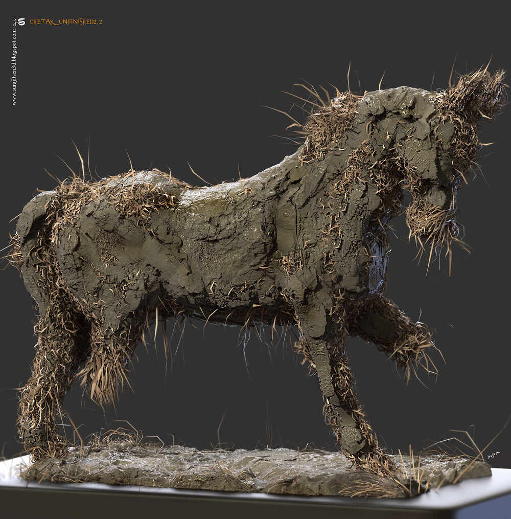 Chetak_Unfinished_Digital_SCulpture_SurajitSen_Revised_2022_A