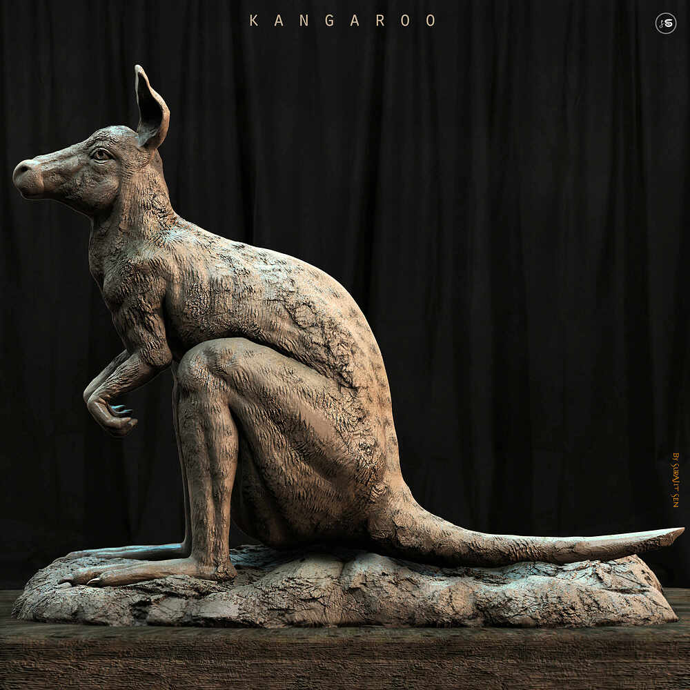 kangaroo_Digital_Sculpture_SurajitSen_April2023