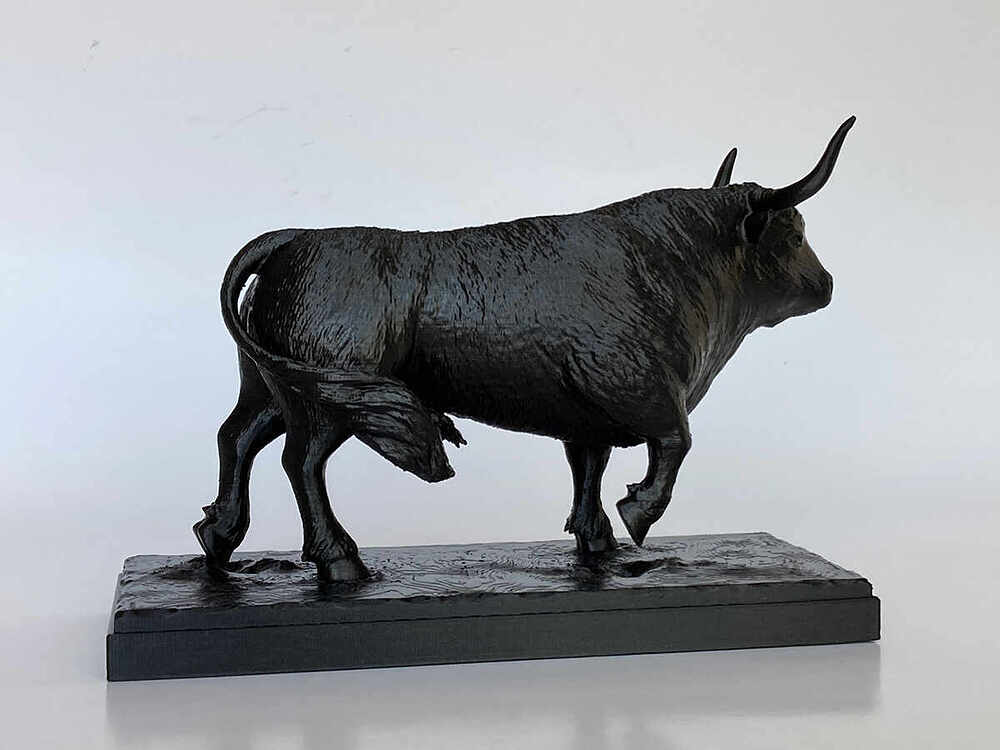 Bull Sculpture - Black 3