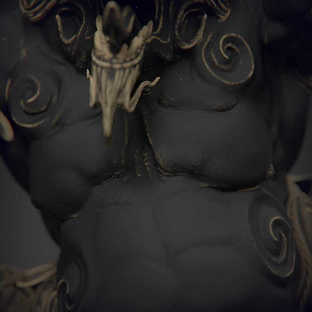 JAPAN_YOKAI_BAKU_SCULPTURE_ZBRSUH_KEYSHOT_06