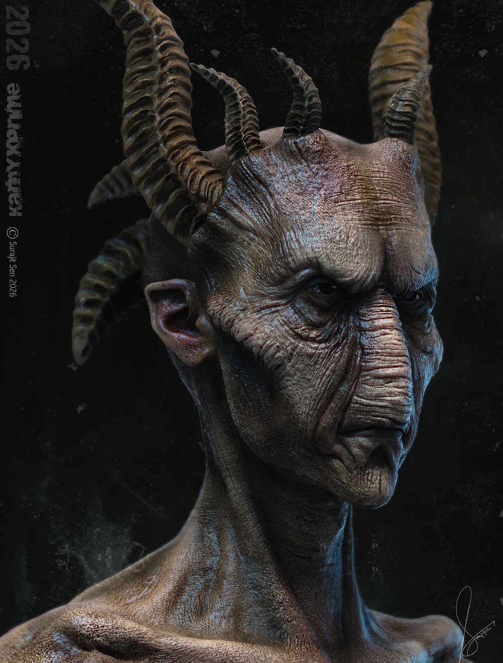KarnyxPrime_Creature_Digital_Sculpture_SurajitSen_Jan2026_V1